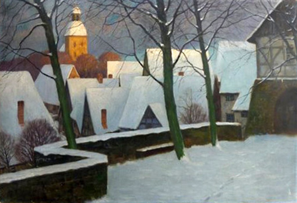 Franz Hecker: »Alte Stadt (Winter)«